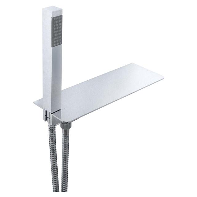 KIT DOCCIA TECOM SHELF SQUARE CROM PRESA ACQUA E MENSOLA DX DOCCETTA 1 GETTO FLESSIBILE 150 cm | Tecnomat KIT DOCCIA TECOM SHELF SQUARE CROM PRESA ACQUA E MENSOLA DX DOCCETTA 1 GETTO FLESSIBILE 150 cm | Tecnomat