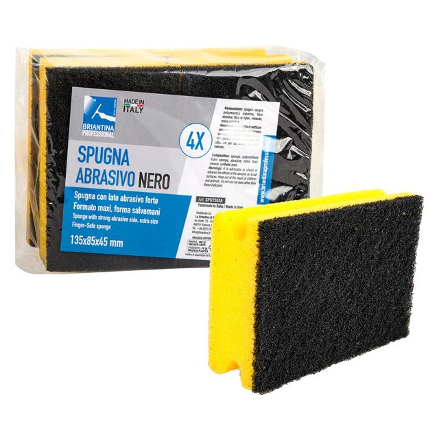 SPUGNA ABRASIVA SALVAMANI NERA LB 4 PEZZI | Tecnomat SPUGNA ABRASIVA SALVAMANI NERA LB 4 PEZZI | Tecnomat
