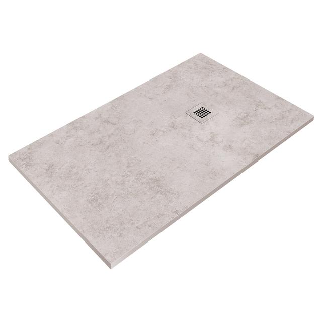 PIATTO DOCCIA SERIE DEKOR IN MARMORESIN PETRA 80x120 cm H 2,7 cm PILETTA Ø 90 mm | Tecnomat  PIATTO DOCCIA SERIE DEKOR IN MARMORESIN PETRA 80x120 cm H 2,7 cm PILETTA Ø 90 mm | Tecnomat