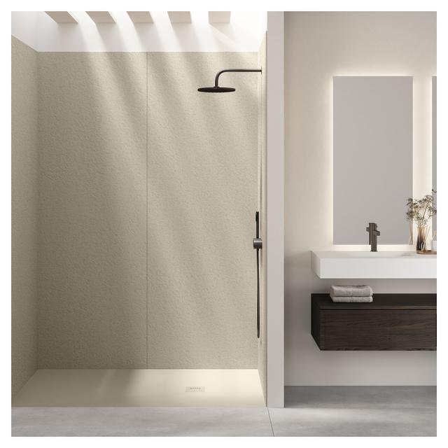 PIATTO DOCCIA NATURE EFFETTO PIETRA IN MARMORESINA BEIGE 70x90 cm H 2,5 cm PILETTA Ø 90 mm | Tecnomat PIATTO DOCCIA NATURE EFFETTO PIETRA IN MARMORESINA BEIGE 70x90 cm H 2,5 cm PILETTA Ø 90 mm - 2 | Tecnomat