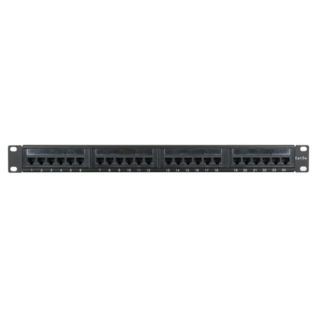 PANNELLO CAT5e 24 PORTE CON MODULI RJ45 PER ARMADIO RACK 19" | Tecnomat PANNELLO CAT5e 24 PORTE CON MODULI RJ45 PER ARMADIO RACK 19" - 2 | Tecnomat