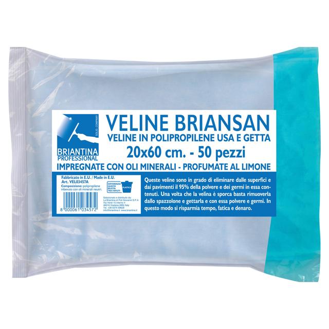 50 VELINE BRIANSAN TNT RICAMBIO LAMPO 20 x 60 cm PROFESSIONALE CON OLI MINERALI NEUTRI | Tecnomat 50 VELINE BRIANSAN TNT RICAMBIO LAMPO 20 x 60 cm PROFESSIONALE CON OLI MINERALI NEUTRI | Tecnomat