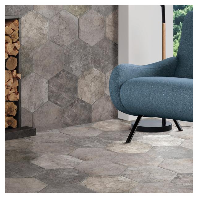 PAV INTERNO ESAGONA WALL STREET 24x27,7x1 cm PEI4 R10 GRES PORCELLANATO | Tecnomat PAV INTERNO ESAGONA WALL STREET 24x27,7x1 cm PEI4 R10 GRES PORCELLANATO | Tecnomat