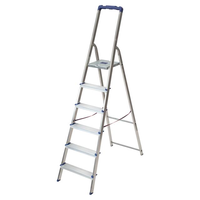 SCALA PARALLELA BETA ALLUMINIO 6 GRADINI PESO 5,80 kg PORTATA 150 kg ALTEZZA PEDANA 127 cm | Tecnomat SCALA PARALLELA BETA ALLUMINIO 6 GRADINI PESO 5,80 kg PORTATA 150 kg ALTEZZA PEDANA 127 cm | Tecnomat