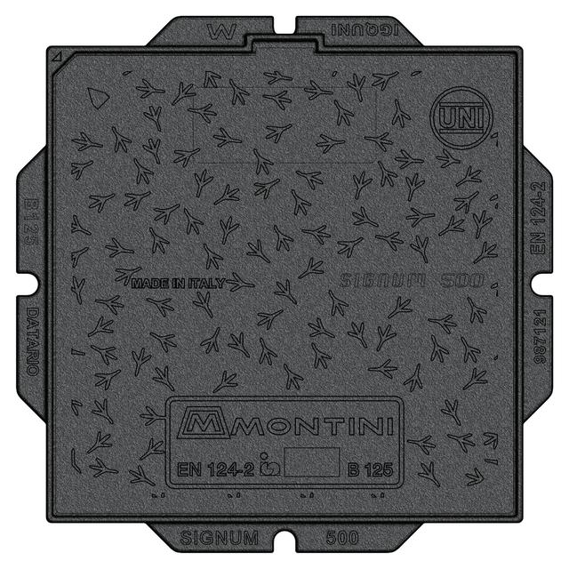 CHIUSINO IN GHISA SIGNUM 500 50x50 cm CLASSE B125 | Tecnomat CHIUSINO IN GHISA SIGNUM 500 50x50 cm CLASSE B125 | Tecnomat