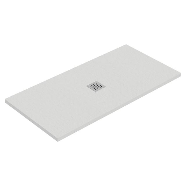 PIATTO DOCCIA TEVERE PIETRA MARMORESINA BIANCO 70x140 cm H 2,2 cm PILETTA Ø90 mm | Tecnomat PIATTO DOCCIA TEVERE PIETRA MARMORESINA BIANCO 70x140 cm H 2,2 cm PILETTA Ø90 mm | Tecnomat