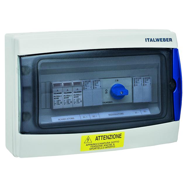 QUADRO ITALWEBER 2 STRINGHE DC 4/6KW PRECABLATO IP65 | Tecnomat QUADRO ITALWEBER 2 STRINGHE DC 4/6KW PRECABLATO IP65 | Tecnomat