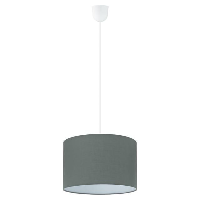 SOSPENSIONE ROSSANO 1xE27 FINO A 60W POLICARBONATO E TESSUTO ANTRACITE Ø 290x1380 mm | Tecnomat SOSPENSIONE ROSSANO 1xE27 FINO A 60W POLICARBONATO E TESSUTO ANTRACITE Ø 290x1380 mm - 2 | Tecnomat