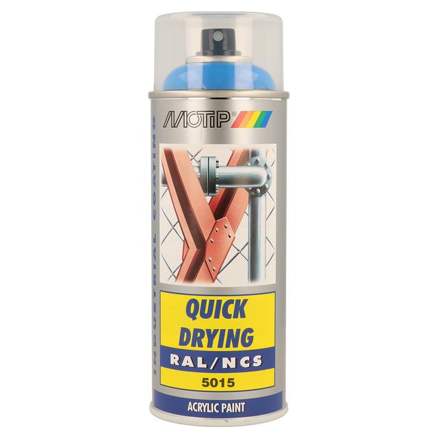 SMALTO SPRAY INDUSTRIAL MOTIP RAL 5015 BLU CIELO 400 ml | Tecnomat SMALTO SPRAY INDUSTRIAL MOTIP RAL 5015 BLU CIELO 400 ml - 2 | Tecnomat