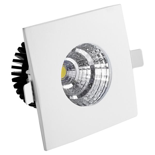 FARETTO INCASSO QUADRO FISSO BIANCO LED COB 5W 4000K IP20 55x55x54 mm FORO Ø 43 mm | Tecnomat FARETTO INCASSO QUADRO FISSO BIANCO LED COB 5W 4000K IP20 55x55x54 mm FORO Ø 43 mm | Tecnomat