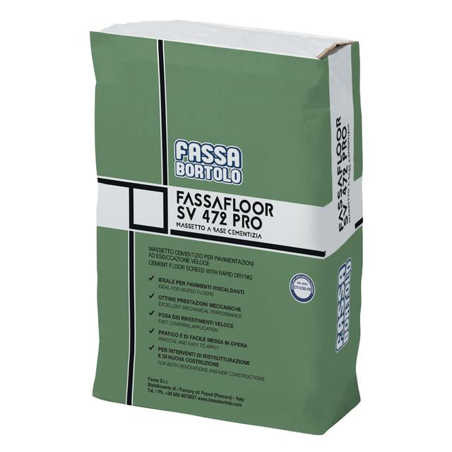 MASSETTO FASSAFLOOR SV 472 PRO 25 kg PREMISCELATO RAPIDO A BASE CEMENTIZIA | Tecnomat MASSETTO FASSAFLOOR SV 472 PRO 25 kg PREMISCELATO RAPIDO A BASE CEMENTIZIA | Tecnomat