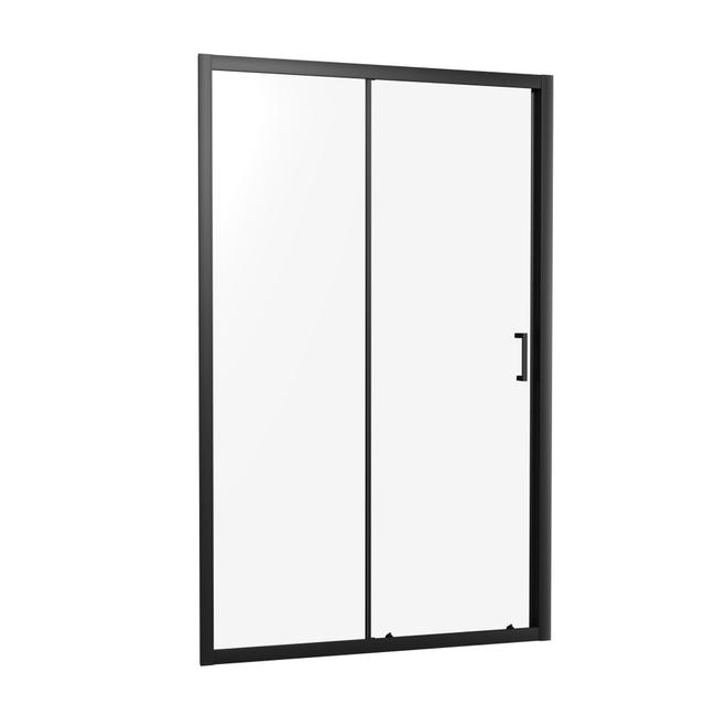 PORTA DOCCIA NEWPORT SCORREVOLE 100 H200 VETRO TEMPERATO TRASPARENTE 6mm PROFILI ALLUMINIO NERO | Tecnomat PORTA DOCCIA NEWPORT SCORREVOLE 100 H200 VETRO TEMPERATO TRASPARENTE 6mm PROFILI ALLUMINIO NERO - 2 | Tecnomat