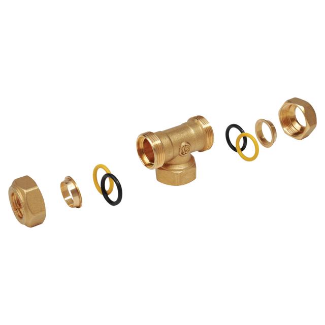 RACCORDO TEE A COMPRESSIONE GIACOMINI F 3/4'' x Ø 18 mm TUBO RAME OMOLOGATO ACQUA E GAS | Tecnomat RACCORDO TEE A COMPRESSIONE GIACOMINI F 3/4'' x Ø 18 mm TUBO RAME OMOLOGATO ACQUA E GAS | Tecnomat