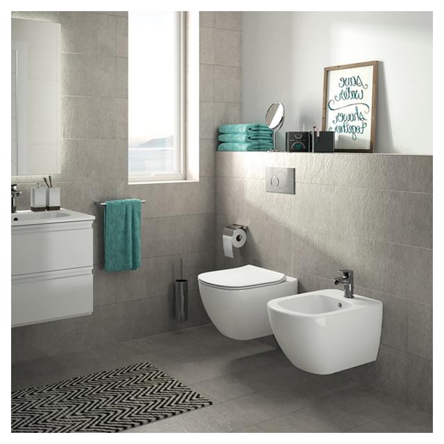 VASO E BIDET SERIE TESI DESIGN SOSPESI IN CERAMICA BIANCA CON SEDILE TERMOINDURENTE | Tecnomat VASO E BIDET SERIE TESI DESIGN SOSPESI IN CERAMICA BIANCA CON SEDILE TERMOINDURENTE | Tecnomat