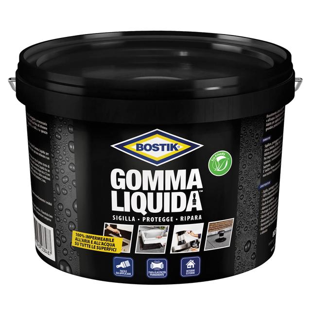 GOMMA LIQUIDA BOSTIK 5 l NERA SIGILLA PROTEGGE RIPARA PER INTERNO ED ESTERNO | Tecnomat GOMMA LIQUIDA BOSTIK 5 l NERA SIGILLA PROTEGGE RIPARA PER INTERNO ED ESTERNO | Tecnomat