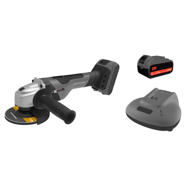 SMERIGLIATRICE POWERPLUS 125 mm 20 V YE2040 4 Ah BRUSHLESS 10000 giri/min PESO 3,5 kg | Tecnomat SMERIGLIATRICE POWERPLUS 125 mm 20 V YE2040 4 Ah BRUSHLESS 10000 giri/min PESO 3,5 kg - 2 | Tecnomat