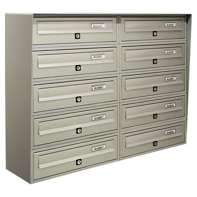 CASELLARIO SLIM 5x2 ALUBOX ACCIAIO ALLUMINIO ARGENTO 77,5x62,7x30 cm (LxHxP) | Tecnomat CASELLARIO SLIM 5x2 ALUBOX ACCIAIO ALLUMINIO ARGENTO 77,5x62,7x30 cm (LxHxP) - 2 | Tecnomat