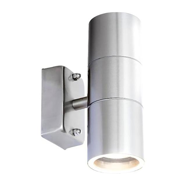APPLIQUE STYLE 2xGU10 5W 210 lumen 3000K LUCE CALDA 104x165x60 mm IN ACCIAIO E VETRO IP44 | Tecnomat APPLIQUE STYLE 2xGU10 5W 210 lumen 3000K LUCE CALDA 104x165x60 mm IN ACCIAIO E VETRO IP44 | Tecnomat