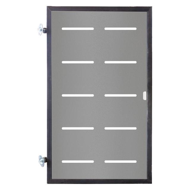 CANCELLETTO PEDONALE IN FERRO GREZZO CON LAMIERE REVERSIBILE SHIELD 1000x1600 mm (LxH) | Tecnomat CANCELLETTO PEDONALE IN FERRO GREZZO CON LAMIERE REVERSIBILE SHIELD 1000x1600 mm (LxH) - 2 | Tecnomat