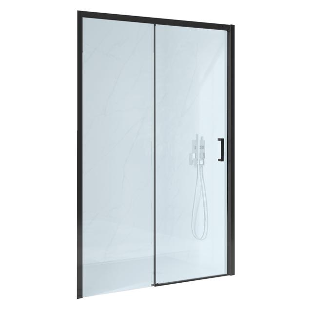 PORTA PRIMA SCORREVOLE 137-141 H195 cm SINISTRA VETRO TRASPARENTE 6 mm PROFILI NERI | Tecnomat PORTA PRIMA SCORREVOLE 137-141 H195 cm SINISTRA VETRO TRASPARENTE 6 mm PROFILI NERI | Tecnomat