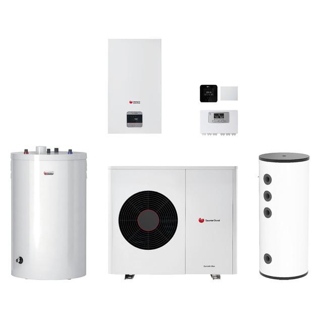 SISTEMA IBRIDO HSD GENIAHYBRID ACQUA + MONO 8-30 KW BOLLITORE ACS 200 LT 8000017298 GAS R290 | Tecnomat SISTEMA IBRIDO HSD GENIAHYBRID ACQUA + MONO 8-30 KW BOLLITORE ACS 200 LT 8000017298 GAS R290 - 2 | Tecnomat