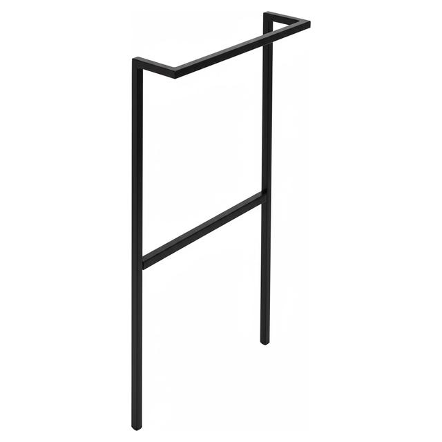 PIEDINO UNIVERSALE PER MOBILI BAGNO IN METALLO H72x36cm REGOLABILE CON PORTASALVIETTE NERO | Tecnomat PIEDINO UNIVERSALE PER MOBILI BAGNO IN METALLO H72x36cm REGOLABILE CON PORTASALVIETTE NERO - 2 | Tecnomat