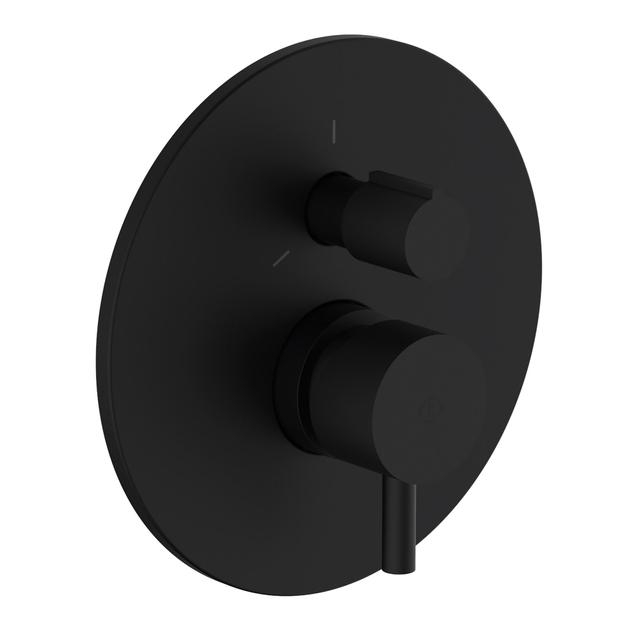 MISCELATORE DOCCIA INCASSO 2 VIE TEOREMA KEO NERO CARTUCCIA Ø 35 mm | Tecnomat MISCELATORE DOCCIA INCASSO 2 VIE TEOREMA KEO NERO CARTUCCIA Ø 35 mm - 2 | Tecnomat