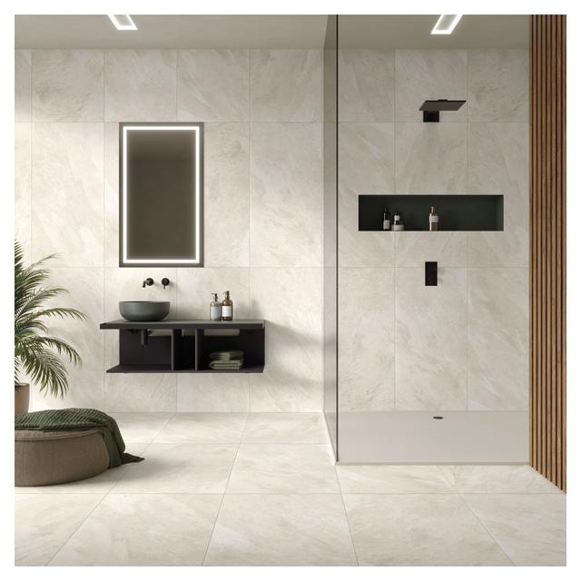 PAVIMENTO INTERNO VENUS BIANCO 60x120x0,9 cm (PEI 4/5) R9 RETT GRES PORCELLANATO | Tecnomat PAVIMENTO INTERNO VENUS BIANCO 60x120x0,9 cm (PEI 4/5) R9 RETT GRES PORCELLANATO - 2 | Tecnomat