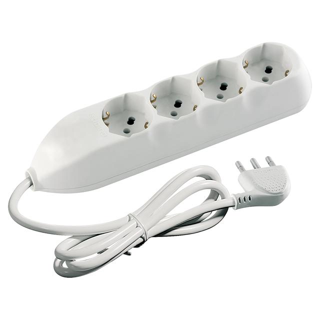 MULTIPRESA BTICINO BIANCA 4 PRESE 2P+T 10/16A CAVO DA 1,5 m SPINA 16A | Tecnomat MULTIPRESA BTICINO BIANCA 4 PRESE 2P+T 10/16A CAVO DA 1,5 m SPINA 16A | Tecnomat