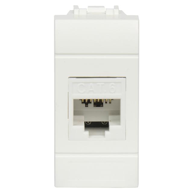 PRESA DATI RJ CAT6 UTP CONPATIBILE BTICINO LIGHT CRIMPAGGIO SENZA UTENSILE | Tecnomat PRESA DATI RJ CAT6 UTP CONPATIBILE BTICINO LIGHT CRIMPAGGIO SENZA UTENSILE | Tecnomat