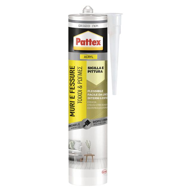SIGILLANTE ACRILICO MURI FESSURE PATTEX 280 ml GRIGIO VERNICIABILE | Tecnomat SIGILLANTE ACRILICO MURI FESSURE PATTEX 280 ml GRIGIO VERNICIABILE | Tecnomat