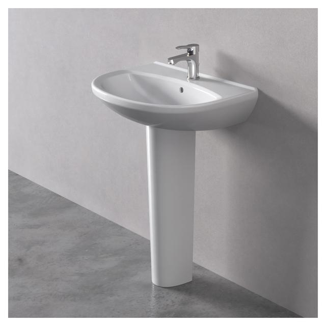 LAVABO A COLONNA SOSPESO IDEAL STANDARD SERIE ALPHA IN CERAMICA BIANCA 60x47 cm (LxP) | Tecnomat LAVABO A COLONNA SOSPESO IDEAL STANDARD SERIE ALPHA IN CERAMICA BIANCA 60x47 cm (LxP) | Tecnomat