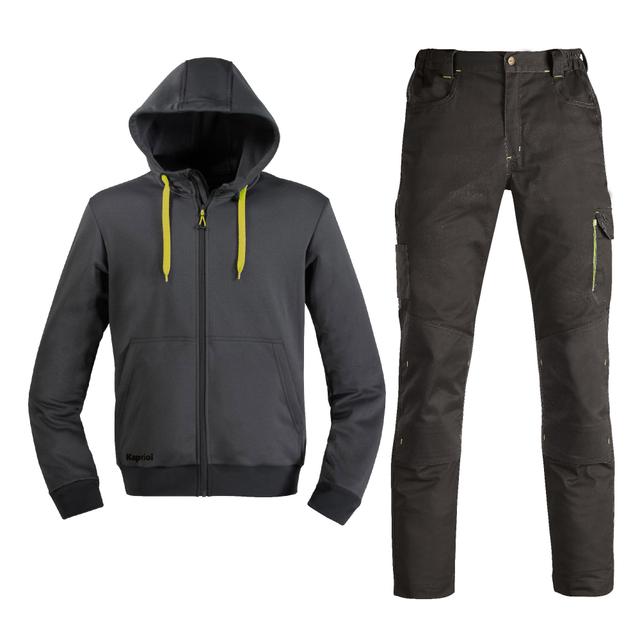 SET PANTALONE E PILE KAPRIOL TAGLIA XXXL COLORE GRIGIO NERO | Tecnomat SET PANTALONE E PILE KAPRIOL TAGLIA XXXL COLORE GRIGIO NERO | Tecnomat