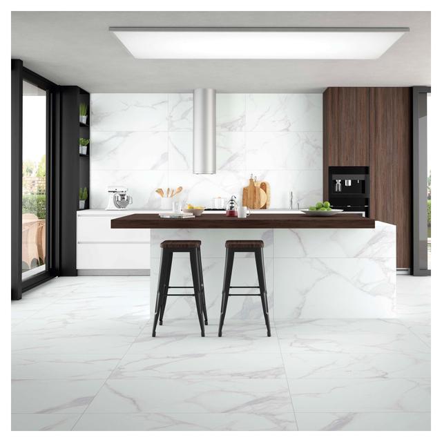 PAVIMENTO INTERNO PURITY WHITE SATINATO 60x120x1cm RETTIFICATO PEI4 GRES PORCELLANATO | Tecnomat  PAVIMENTO INTERNO PURITY WHITE SATINATO 60x120x1cm RETTIFICATO PEI4 GRES PORCELLANATO | Tecnomat