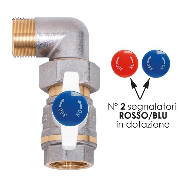 VALVOLA COLLETTORE TECOM A SQUADRA 3/4" CON BOCCHETTONE ORIENTABILE 360° | Tecnomat VALVOLA COLLETTORE TECOM A SQUADRA 3/4" CON BOCCHETTONE ORIENTABILE 360° | Tecnomat