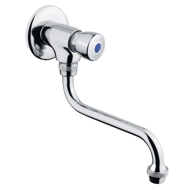 RUBINETTO TEMPORIZZATO IDRAL LAVELLO A PARETE CROMO CON BOCCA GIREVOLE COMANDO A PULSANTE | Tecnomat RUBINETTO TEMPORIZZATO IDRAL LAVELLO A PARETE CROMO CON BOCCA GIREVOLE COMANDO A PULSANTE | Tecnomat