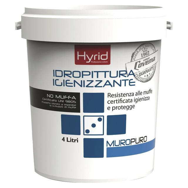 IDROPITTURA IGIENIZZANTE HYRID BIANCA 4 l IGIENIZZA E PROTEGGE 4-5 m² CON 1 l A 2 MANI | Tecnomat IDROPITTURA IGIENIZZANTE HYRID BIANCA 4 l IGIENIZZA E PROTEGGE 4-5 m² CON 1 l A 2 MANI | Tecnomat