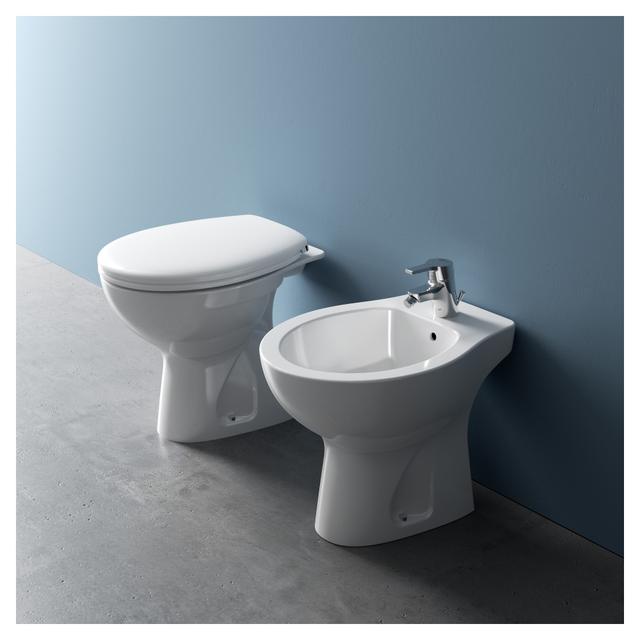 VASO IDEAL STANDARD SERIE EUROVIT TERRA SCARICO PAVIMENTO IN CERAMICA BIANCA | Tecnomat VASO IDEAL STANDARD SERIE EUROVIT TERRA SCARICO PAVIMENTO IN CERAMICA BIANCA | Tecnomat