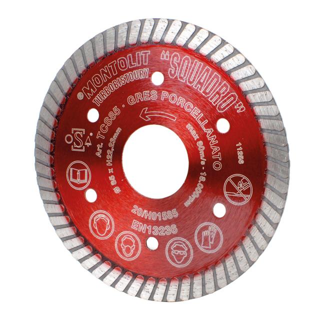 DISCO DIAMANTATO MONTOLIT Ø85 mm SQUADRO CORONA TURBO PER GRES ELEVATA PRECISIONE | Tecnomat DISCO DIAMANTATO MONTOLIT Ø85 mm SQUADRO CORONA TURBO PER GRES ELEVATA PRECISIONE | Tecnomat