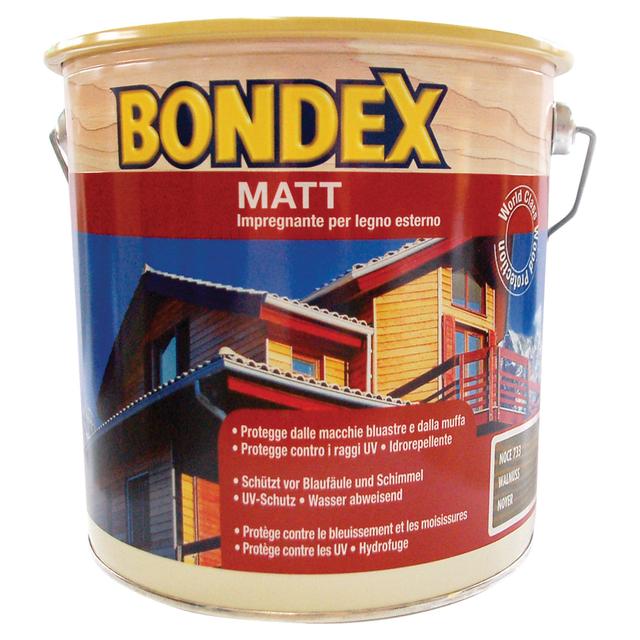 IMPREGNANTE SOLVENTE BONDEX MATT 2,5 l NOCE PRONTO ALL'USO 10-16 m² CON 1 l | Tecnomat IMPREGNANTE SOLVENTE BONDEX MATT 2,5 l NOCE PRONTO ALL'USO 10-16 m² CON 1 l | Tecnomat
