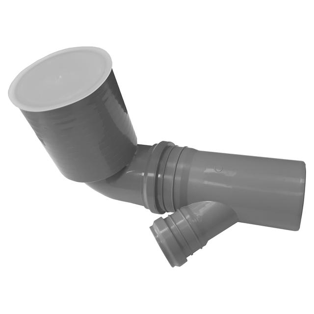 CURVA WC HTSB Ø 90 mm 1 ATTACCO Ø 50 mm SCARICO A PAVIMENTO IN PP GRIGIO ORIENTABILE | Tecnomat CURVA WC HTSB Ø 90 mm 1 ATTACCO Ø 50 mm SCARICO A PAVIMENTO IN PP GRIGIO ORIENTABILE | Tecnomat