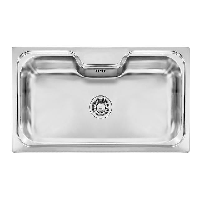 LAVELLO EUREKA 86x51 cm ACCIAIO INOX SATINATO 1 VASCA PILETTA 3'' | Tecnomat LAVELLO EUREKA 86x51 cm ACCIAIO INOX SATINATO 1 VASCA PILETTA 3'' | Tecnomat