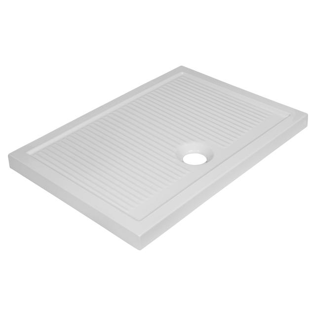PIATTO DOCCIA AZZURRA SERIE TRENDY IN CERAMICA BIANCO 70x100 cm H 6,5 cm PILETTA Ø 90 mm | Tecnomat PIATTO DOCCIA AZZURRA SERIE TRENDY IN CERAMICA BIANCO 70x100 cm H 6,5 cm PILETTA Ø 90 mm | Tecnomat