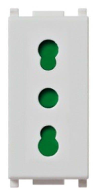 PRESA TIPO P17/P11 10/16A VIMAR PLANA SILVER | Tecnomat PRESA TIPO P17/P11 10/16A VIMAR PLANA SILVER - 2 | Tecnomat