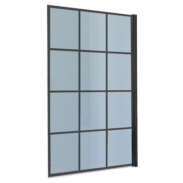 PARETE VASCA PLAYA BATTENTE 1 ANTA 80x H139 cm VETRO SERIGRAFATO NERO 6 mm PROFILO NERO | Tecnomat PARETE VASCA PLAYA BATTENTE 1 ANTA 80x H139 cm VETRO SERIGRAFATO NERO 6 mm PROFILO NERO | Tecnomat