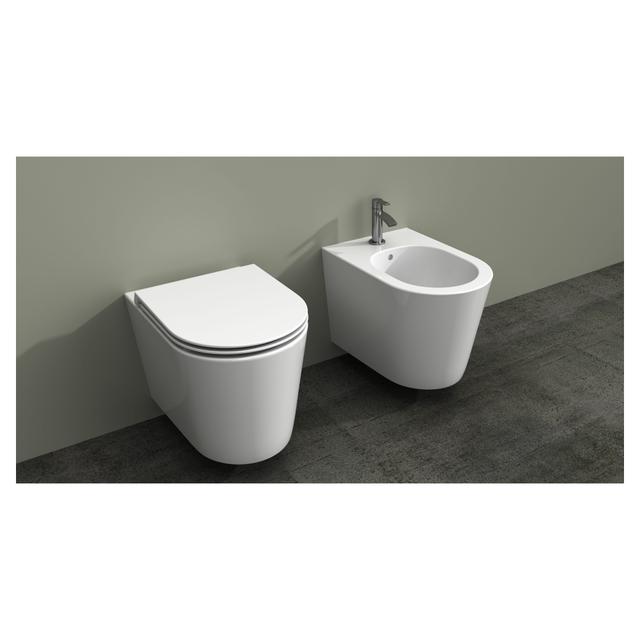 VASO SERIE JOHN SOSPESO CON SCARICO MULTIPLO SILENZIATO SENZA BRIDA IN CERAMICA BIANCA | Tecnomat VASO SERIE JOHN SOSPESO CON SCARICO MULTIPLO SILENZIATO SENZA BRIDA IN CERAMICA BIANCA | Tecnomat