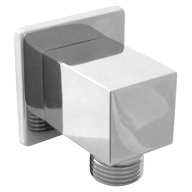 PRESA ACQUA TECOM QUADRA CROMO IN OTTONE M1/2" CON ROSONE | Tecnomat PRESA ACQUA TECOM QUADRA CROMO IN OTTONE M1/2" CON ROSONE - 2 | Tecnomat