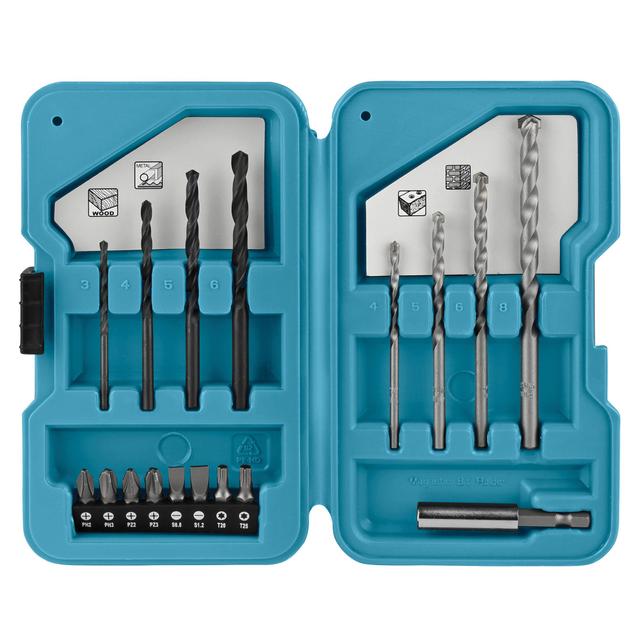 SET MAKITA 17 PUNTE E INSERTI PER FERRO E MURO CON BIT | Tecnomat SET MAKITA 17 PUNTE E INSERTI PER FERRO E MURO CON BIT | Tecnomat