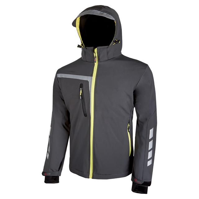 GIACCA SOFT SHELL QUICK U-POWER TAGLIA XL COLORE GRIGIO CON ZIP E CAPPUCCIO IMPERMIABILE | Tecnomat GIACCA SOFT SHELL QUICK U-POWER TAGLIA XL COLORE GRIGIO CON ZIP E CAPPUCCIO IMPERMIABILE | Tecnomat