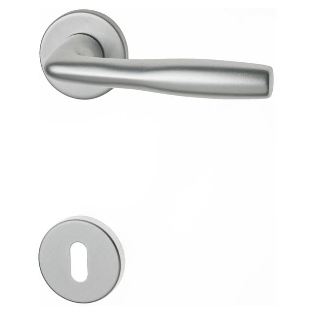 MANIGLIA A ROSETTA GHIDINI - SHARK ALLUMINIO ARGENTO SATINATO QUADRO 8 mm | Tecnomat MANIGLIA A ROSETTA GHIDINI - SHARK ALLUMINIO ARGENTO SATINATO QUADRO 8 mm | Tecnomat